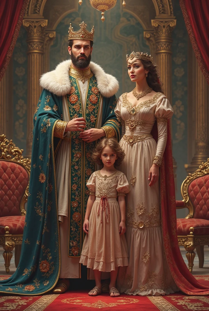 Monther father and son image royal