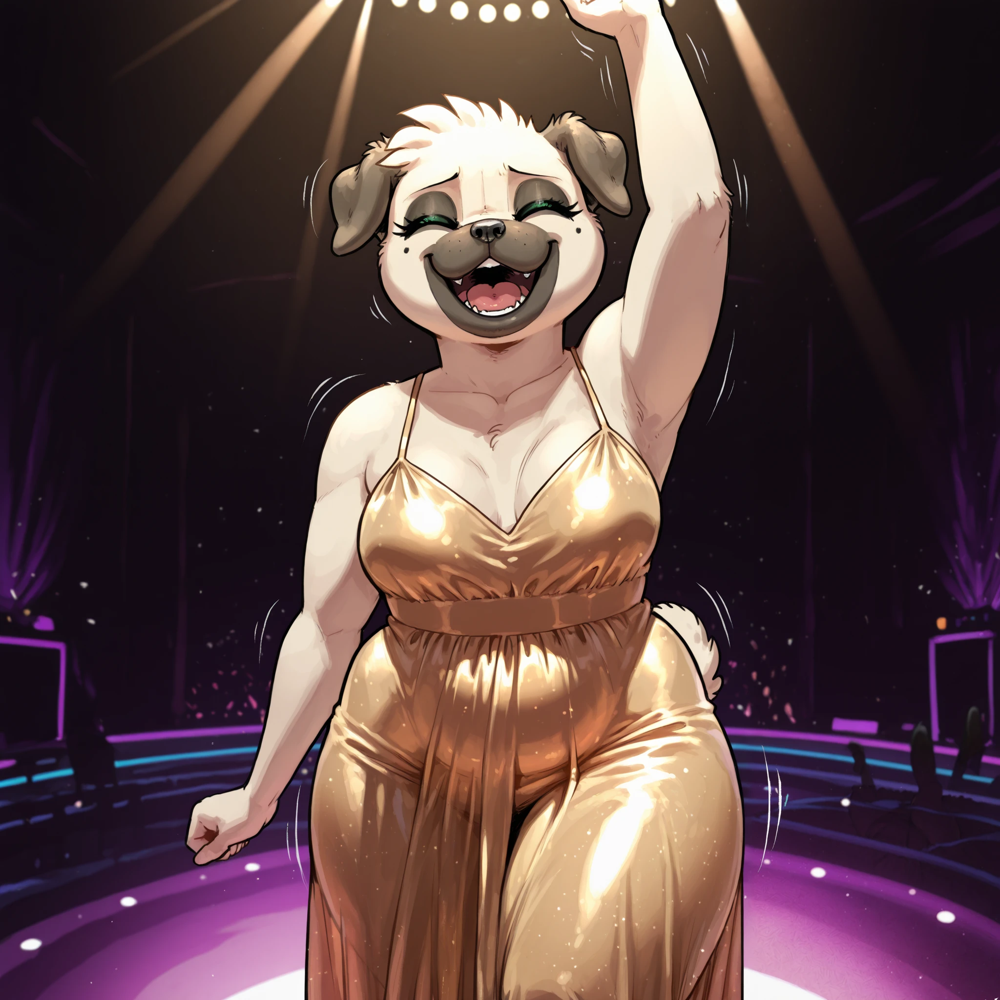 Cocker Spaniel stripper bikini dancing money