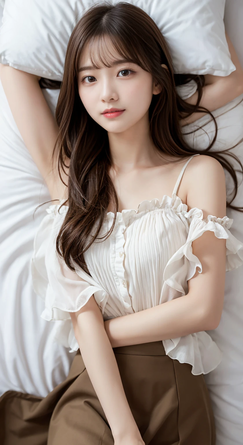 1 very beautiful female middle school student,Wear yours with an open-neck floral lace dress,Lying on the football field and playing with the ball,(Lie on the grass:1.2),Super high value,perfect body figure,beautiful hairl,Delicate hair,Fair face and skin,Beads of sweat hang,Have fun on the playground,The breasts are full and huge:1.5,Chest hyperexcion,(The clothes on the chest are high and bulging, Tightness and bulging:1.5),Delicate, Fair and soft calves and toes,White and delicate fingers,fully body photo