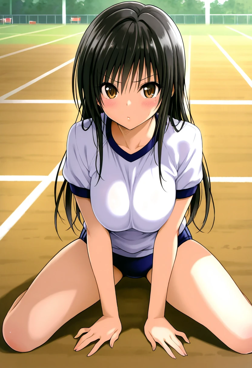 (masterpiece), (highest quality), 8K resolution, Very detailed, Photorealism, (1 girl), alone, Outdoor, stage, Linked fences, Composition looking up from below, Sitting,Perfect body, high school girl, Big Breasts, Sailor suit,Pleated skirt, (Panty shot,Beautiful white panties), loafers