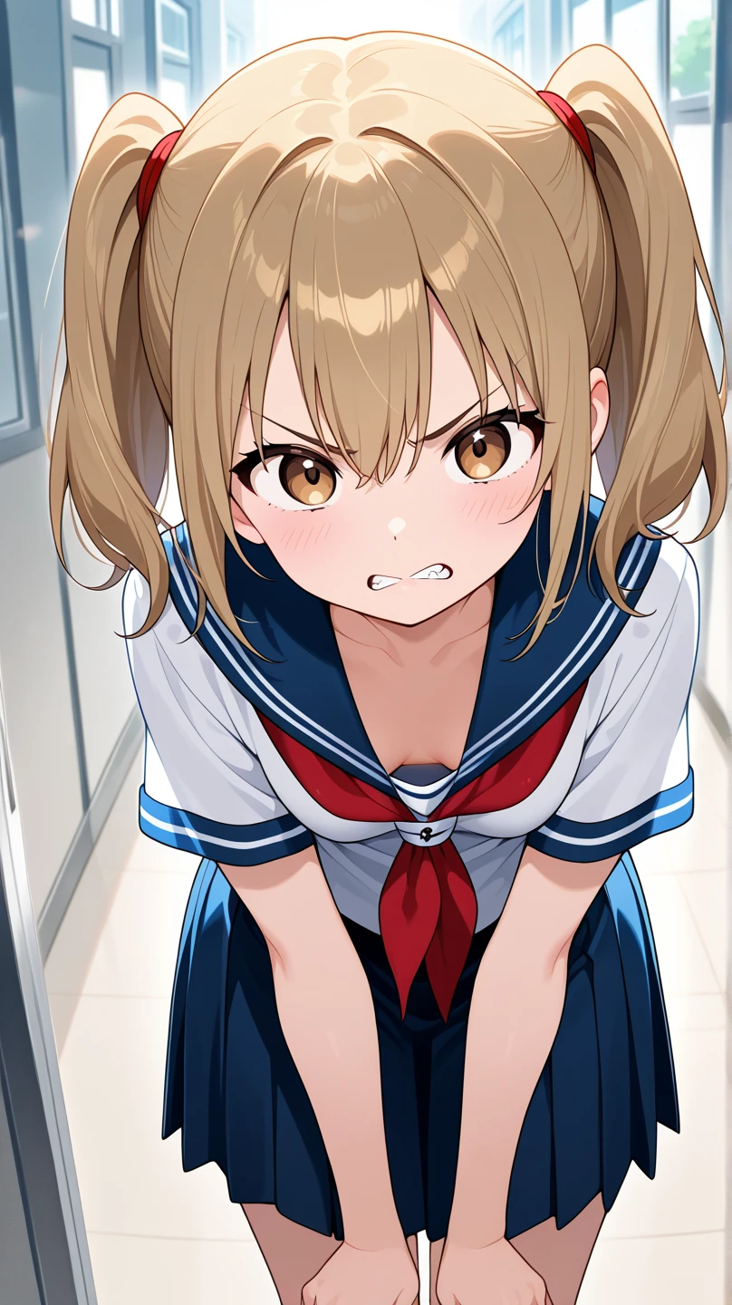 high resolution、masterpiece、、High school sailor uniform、Normal position、Sex、Creampie、Climax、The button comes off and you can see your