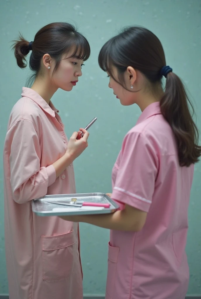 A beautiful Japanese girl with fair skin and angelic features.......... She is a ager、Looks like a slender middle school student. The girl is wearing a ballet costume, tome'a little embarrassing for her. She has a childish appearance with a flat chest. The stage is a hospital, especially in pediatric wards. The doctor is conducting a medical examination of the girl, Includes genital examination. The atmosphere inside the hospital is professional and clean.......... The girl is a little nervous about the vaccination she is about to receive.......... The artwork is、Must be realistic, Highly detailed photorealistic quality, high resolution render。. Color palette should be soft and pastel, Gives a cute and innocent atmosphere. Lighting should be balanced and natural, Beautifully illuminate the scene.、Show nipples、Underpants1becomes a sheet、Flipping through underwear、Pained look、receive an injection、Hold the knife、Rehabilitation、male scary sexual doctor、sexual harassment、Examination without clothing、male genitalia-shaped device、Diagnosis of female genitalia、Pediatric specialty hospital、Vibrator