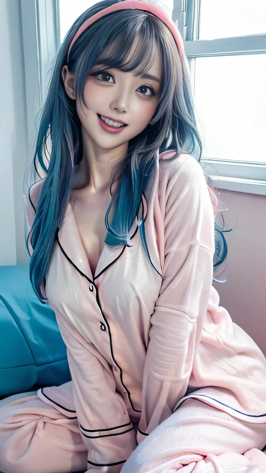 (nsfw:1.4)
full body,(black and blue micro lingerie theme:1.4),(blue cardigan:1.3),(navel soup:1.3),(thong:1.3),(big boob:1.4),(slim:1.4),(sitting on the chair in a beauty salon:1.5),(talking:1.5)
BREAK
Japanese sexy girl,(ecstasy face:1.3),grin,white teeth,natural makeup,(long eyes:1.4),(squinting eyes:1.2),(pink eye shadow:1.2),(blush:1.2),glowing cheeks ,(glowing skin:1.3),(long hair:1.3),(soft curls hair:1.2),(pink gradient hair:1.2),necklace,(earring:1.3)
BREAK
((porno magazine photo:1.3)),(beautiful beauty salon background:1.3),mirror
BREAK
8k,High quality, Ultra detailed, best quality, insanely detailed, beautiful