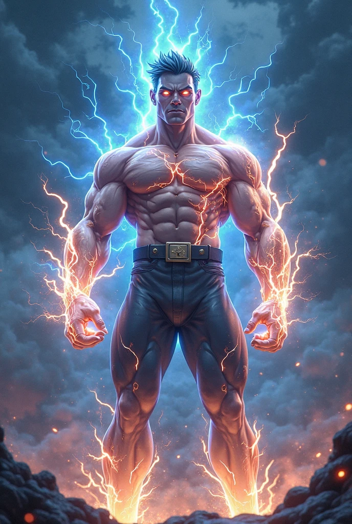 <lora:Doctor Manhattan SD1.5:1.2>
Doctor Manhattan a giant man with a blue face and a shredded ripped body and shorts In Watchmen with big fire in background Universe