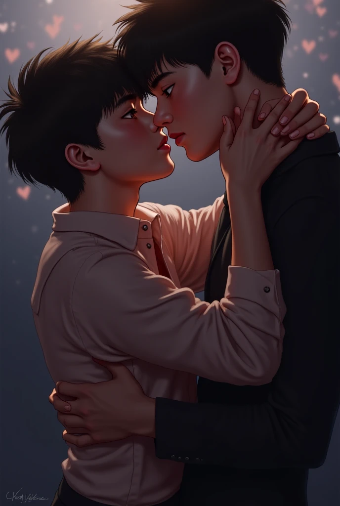 Minho and seungmin kissing in stage 
