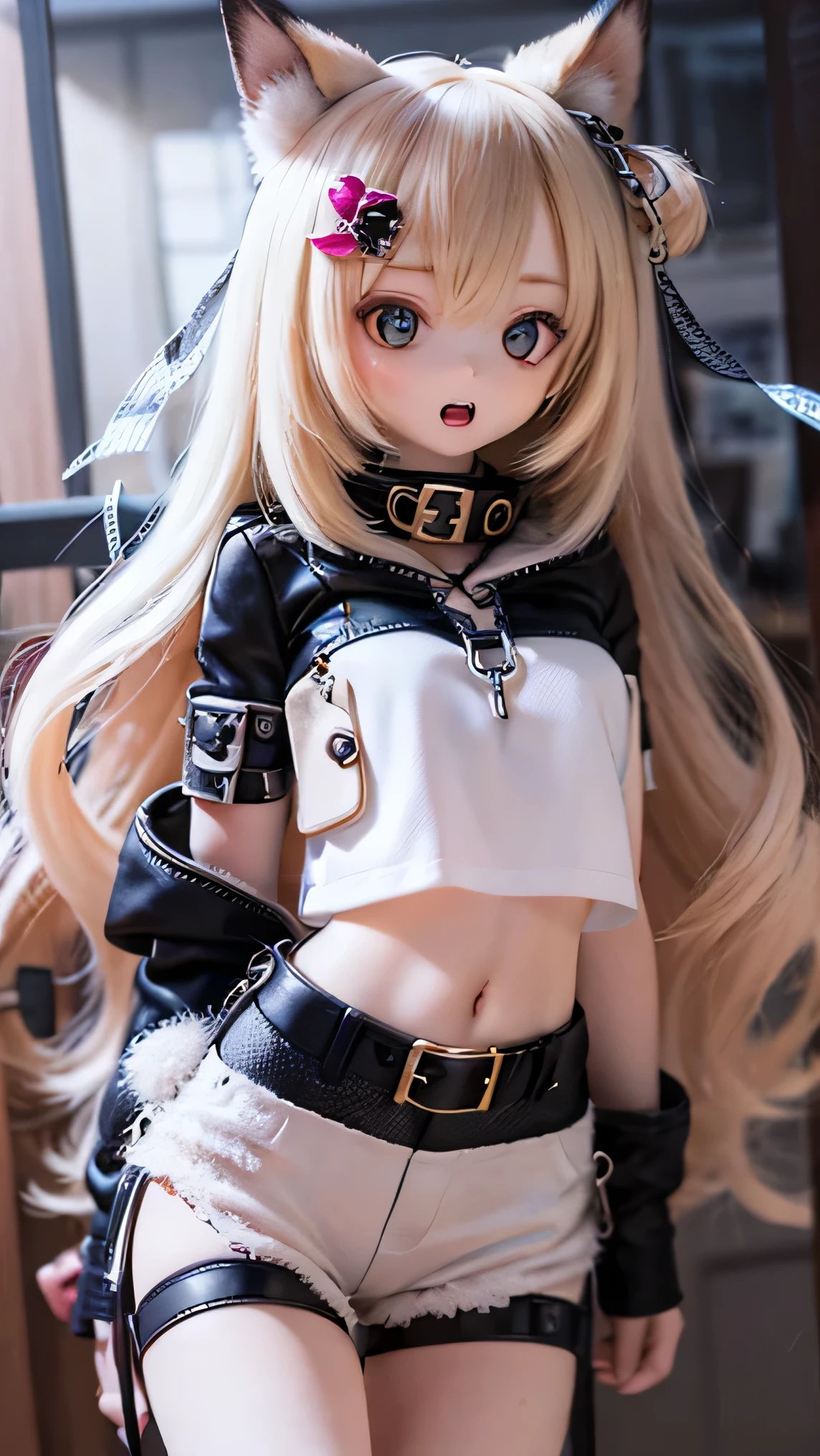 Doll、Doll、delicate、detailed、high quality、High resolution、4hair、high quality、ling Hair、long hair、Blonde Hair Color、Turquoise Eyes、、Cow print bikini、Satin、Shiny fabric、White micro bikini、Bikini ripped、Genitals ex