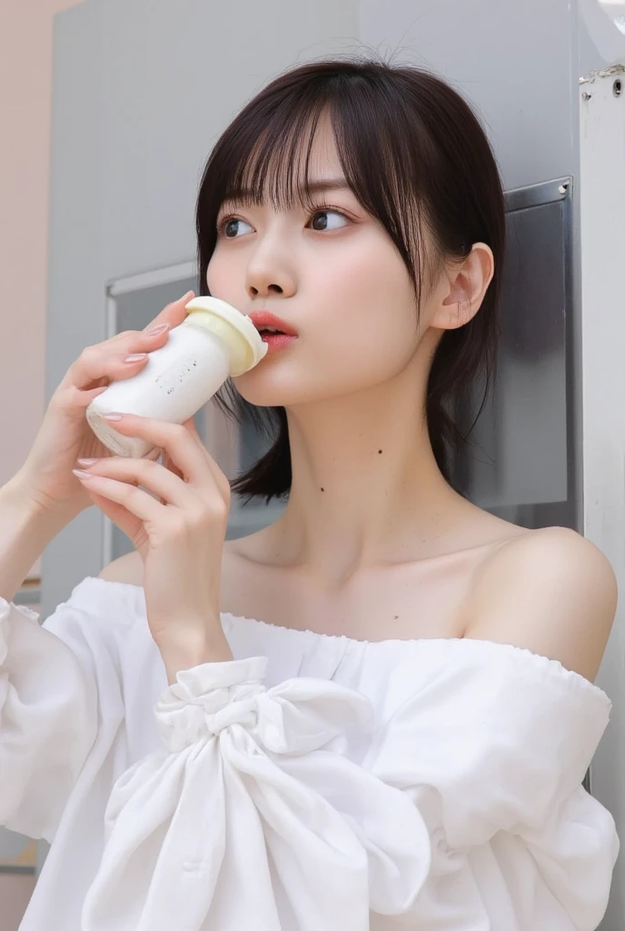 Enema syringe,Nurse,Smile,{{Best Quality}}, {{super detailed}},One girl,Downturned eyes,G Cup Breasts,drooping eyes ,Cute girl with black bob cut hairstyle and white marble glowing skin,s old,Cute Girl,Oval face shape ,slender,The whole body got wet,Hair got wet,bloodshot eyes,a sultry,Detailed portrait of the perfect lovely girl, slim, Face , Futuristic , Teen, kwak ji young, Dreamy, Black eyes, Cinematic lighting, Innocent, Highly detailed, Sharp Focus, Smooth, art stations, Convoluted,Ballet dancer ,awardwinning, Pure aura, Anime, Highly detailed CG Unity 8k wallpaper of girl with perfect symmetrical confident face with black mid-cut hairstyle and blushing cheeks , taken by Canon EOS, Sigma Art Lens 28mm f4, ISO 200 Shutter Speed 2000