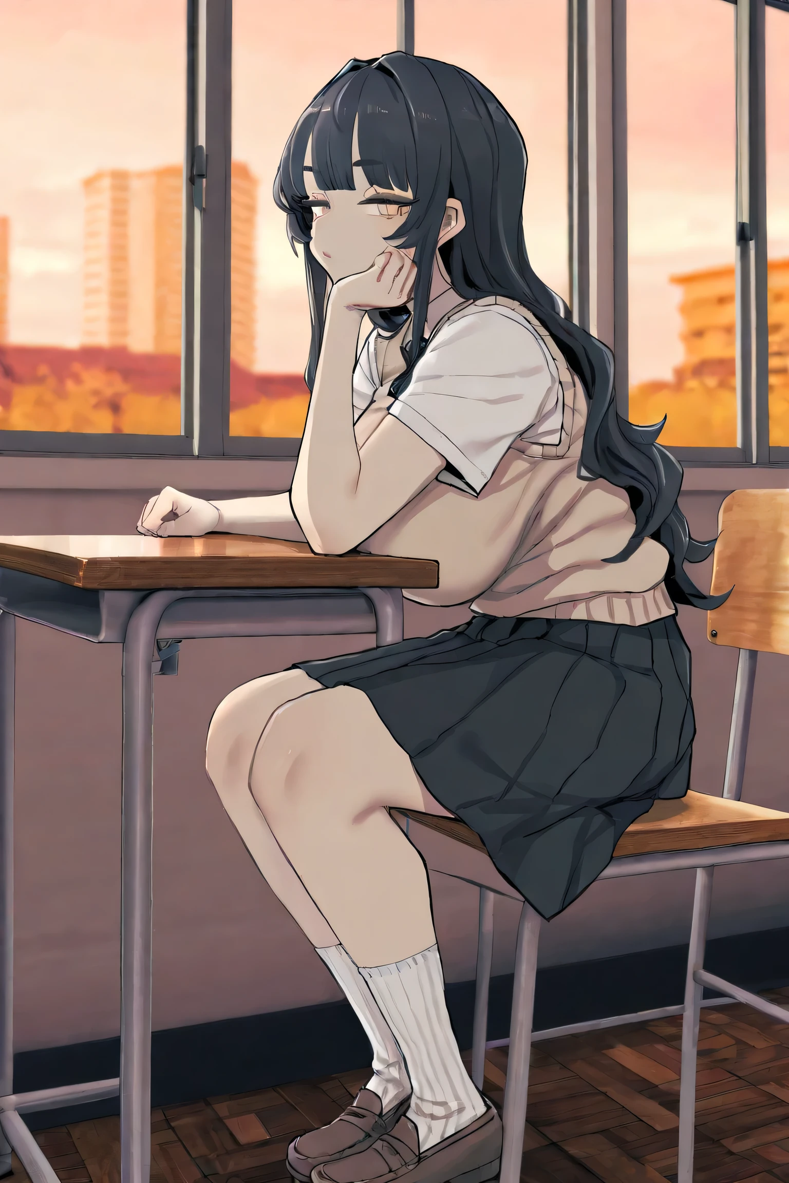 Score_9, Score_8_up, Score_7_up, rating_safe, source_real, realistic, photo realistic, masterpiece, best quality, high resolution photograph, extremely detailed, intricate details, sharp details, sharp focus, solo, 1girl, a young Japanese woman, (??????????????, waitress uniform, ????? apron, collar, ankle-strap-sandals), (ashamed, blush), pale skin, fine-textured skin, black hair, beautiful detailed face, (standing leaning forward with ??????????? apart), (peeing self, ??????? in the cup on the floor:1.4), perfect ???????, perfect hand, handfixer, indoors, coffee shop, Starbucks, crowds