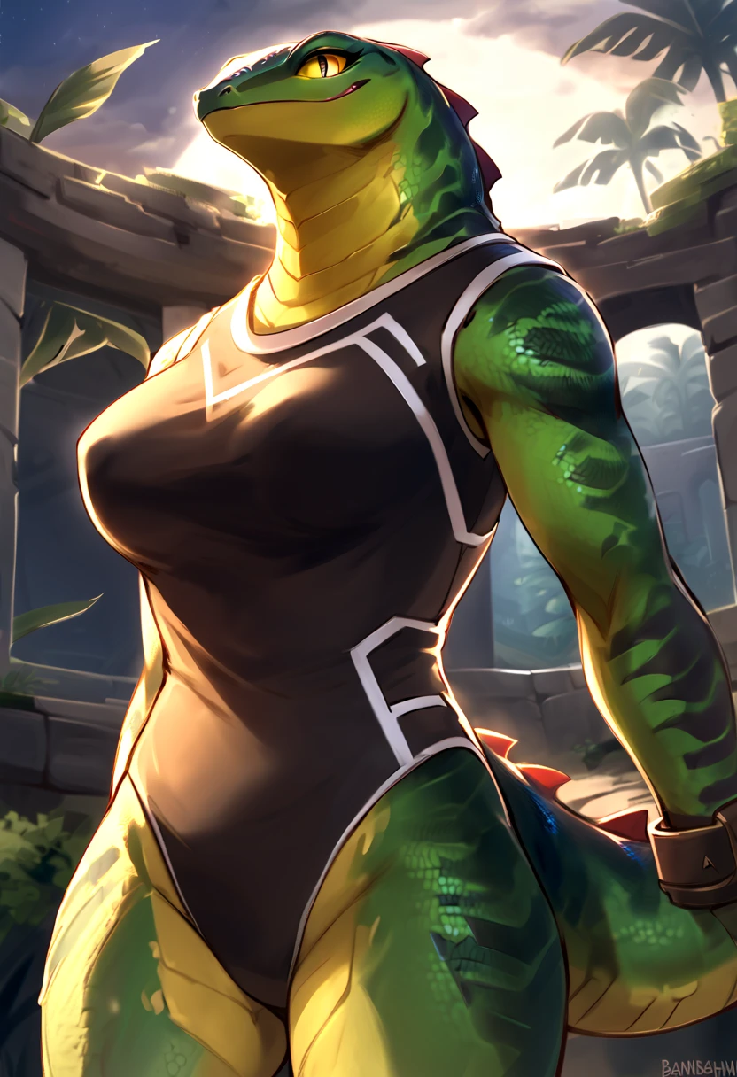 (bodysuit:1.4), (red eyes, long hair, red hair:1.4), 1girl, (gag, gagged, black tape gag, restrained:1.4), (((fear, tears, crying))), thigh gap, (((large breasts))), ((a girl is sinking into quicksand)), ((quicksand)), (((standing))), sinking in quicksand, partially submerged, (only upper body visible:2), Sinking in mud, ((jungle, trees, leaves, snake behind girl)), (arms behind back:1.4), (((green snake, coils, tentacles)))