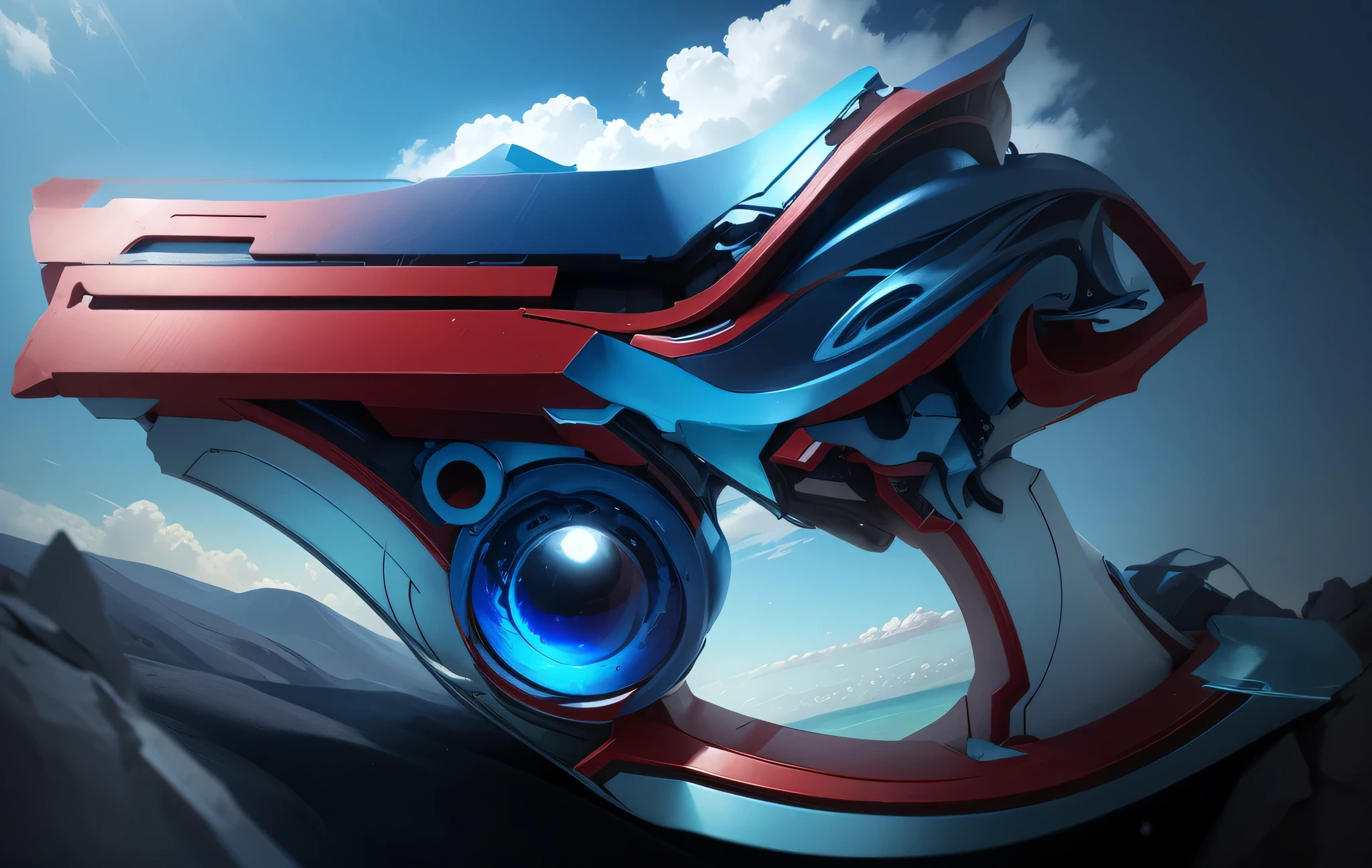 a blend of blue and rose red,Clear blue sky blue, as the dominant color ,and gives them the texture of candy(Maintain the integrity of the original image,更改了 )