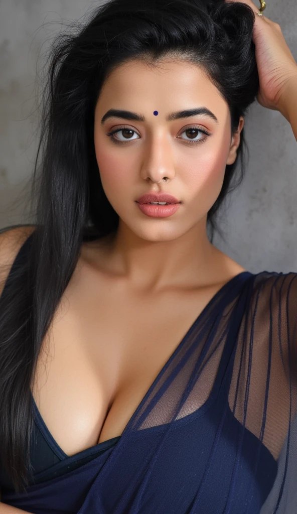 young Indian girl, 18-year-old, bedroom dress, gentle lighting, intricate facial details, flawless complexion,full body picture, top-notch 3D rendering, hyper-realistic, photorealistic digital art trending on Artstation 8k HD high definition detailed realistic, detailed, skin texture, hyper detailed, realistic skin texture, armature, best quality, ultra high res, (photorealistic:1.4),, high resolution, detailed, raw photo, 400 camera f1.6 lens rich colors hyper realistic lifelike texture dramatic lighting. showcase breasts cleavage. string bra hiding only nipples.