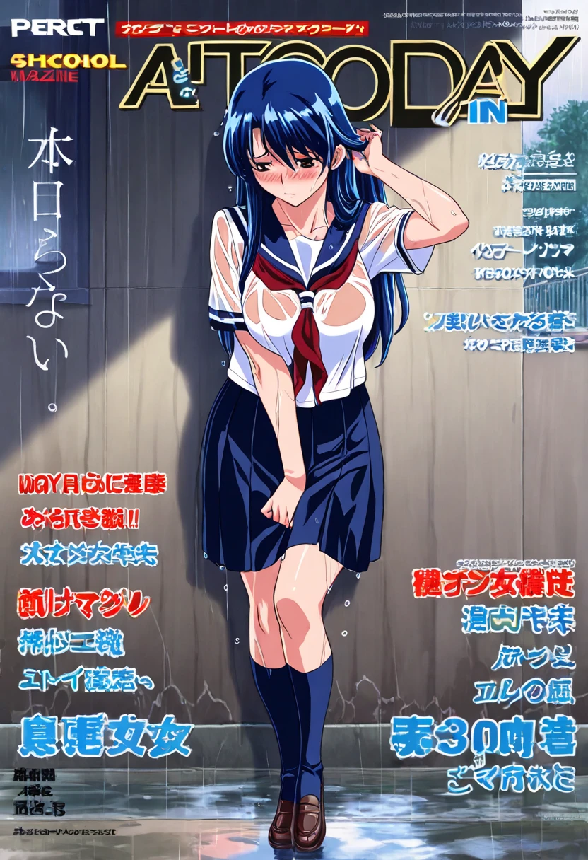 Erotic、Bath、Completely naked、Hairy woman with glasse、Sweat、Embarrassing expression、smile、No clothes、Embarrassing、Cover your crotch with your hands、Armpit hair、Pubic hair growing Small breasts Small Boobs No text women only
