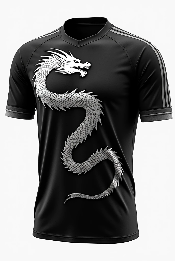 Interclass jersey Team name Torra-Torra FC With a dragon White and black
