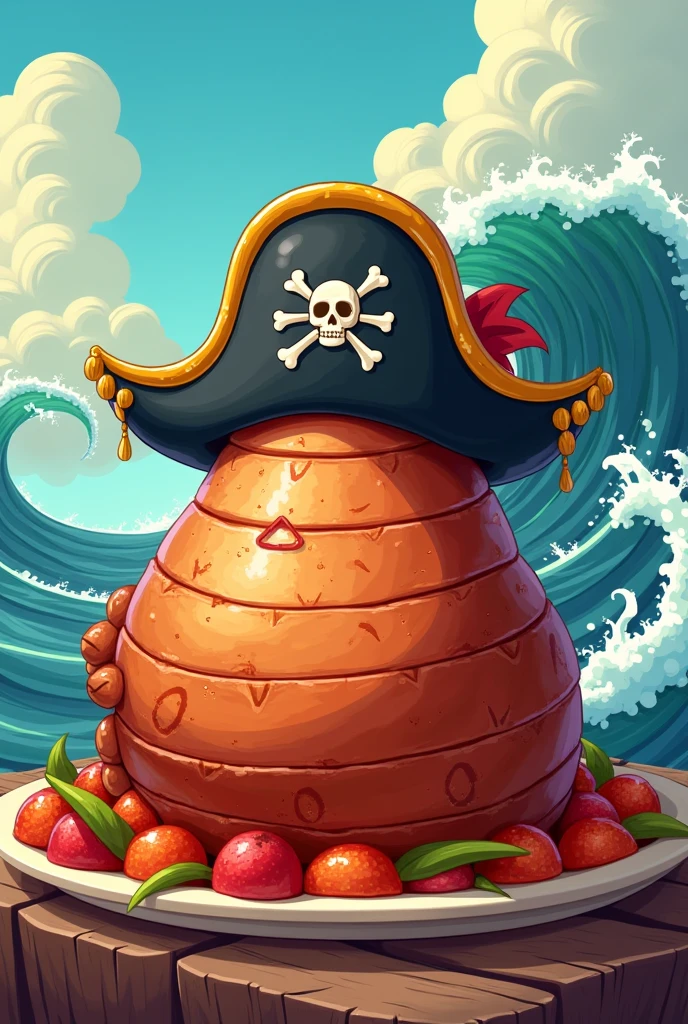 symbol, pirate hook , mobile game art, banner, detailed game art, stylized game art, game illustration, splash screen art, full card design, wallpaper!, extended art, adtime style art, saturated colorful
