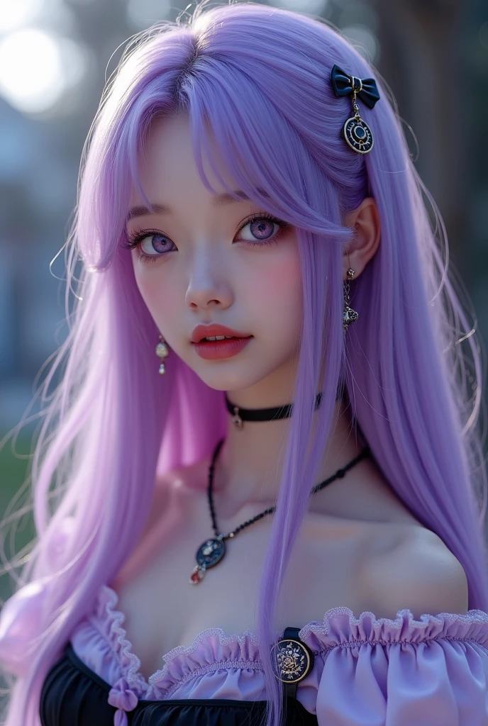 live-action、Realistic、A young girl standing in the grass、The age is6age、16K、naked、Small breasts、completely naked、twin tails、bright purple hair、blue eyes、Purple Hair、elf ears、clavicle、young girl、completely naked、naked、young girl、Braid、ponytail、nipple、ethnic tattoo on neck、upper body close-up、ethnic tattoo、tattoo、tattoo on neck、