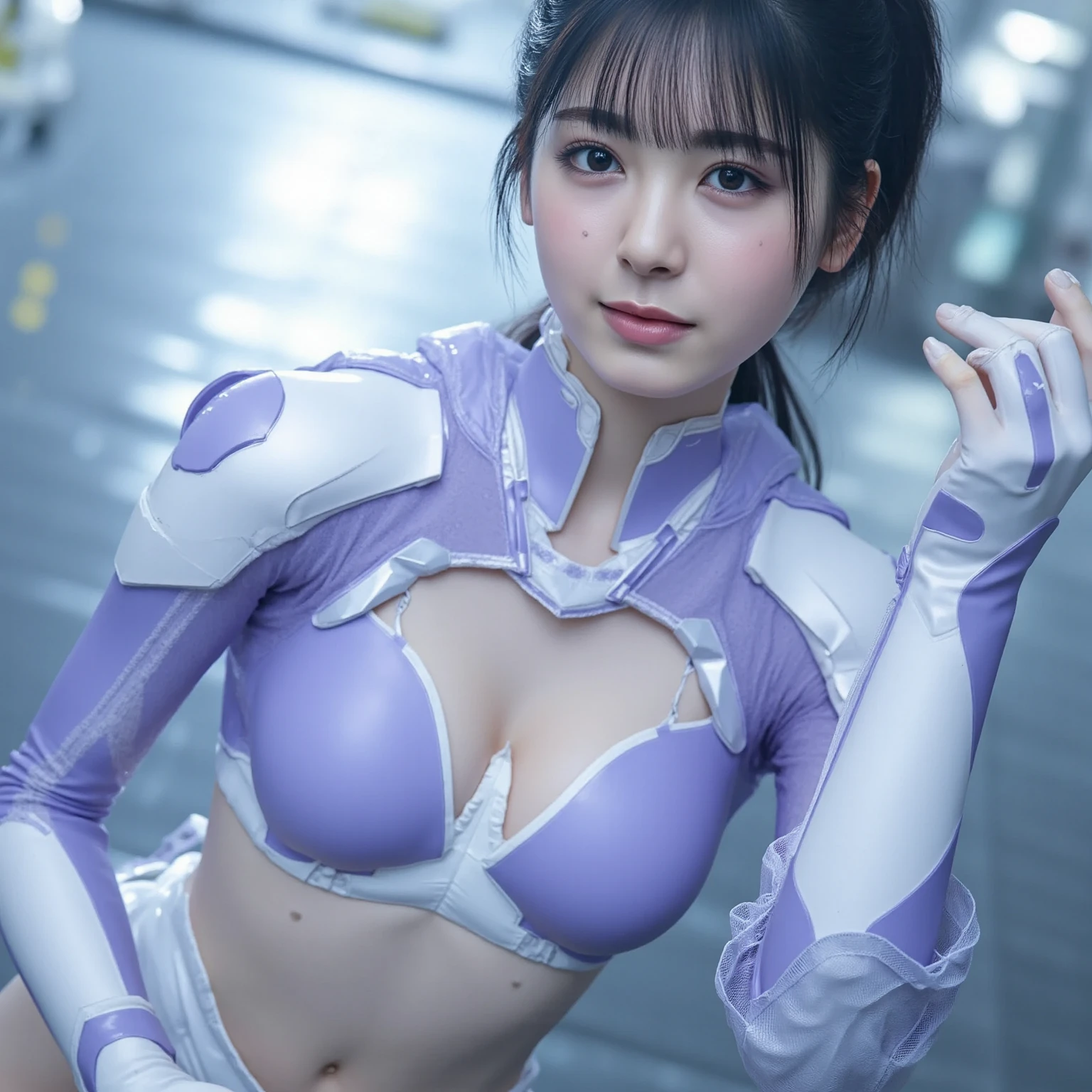 Beautiful face, shameful smile