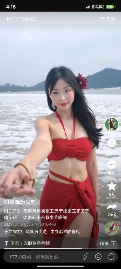 red bikini,