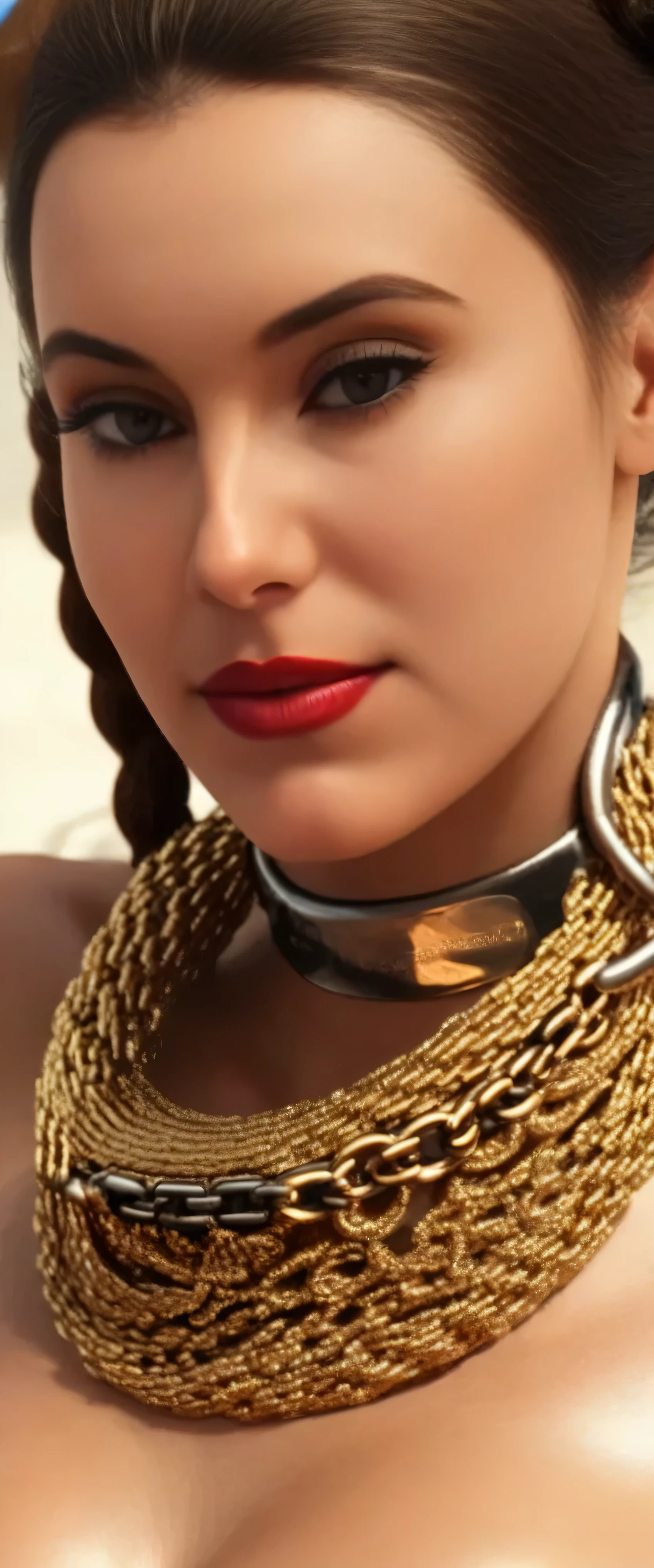 sfw:2.stop,score_9, score_8_up, score_7_up, score_6_up, score_5_up, score_4_up, realistic, 18-year-old Princess Leia in (erotic (slave_outfit)),red lips,alien harem,(golden_shackles), red lips, 1girl, Hardcore-sex, Horney, exploited girl, Sex worker, Naughty pleasure sex, lightly moist skin,(Sex Positions: ALL),(skin pores, veins, moles, freckles:0.5), Voluptuous, beautiful face, sexy face, seductive, provocative.stop.sfw:2