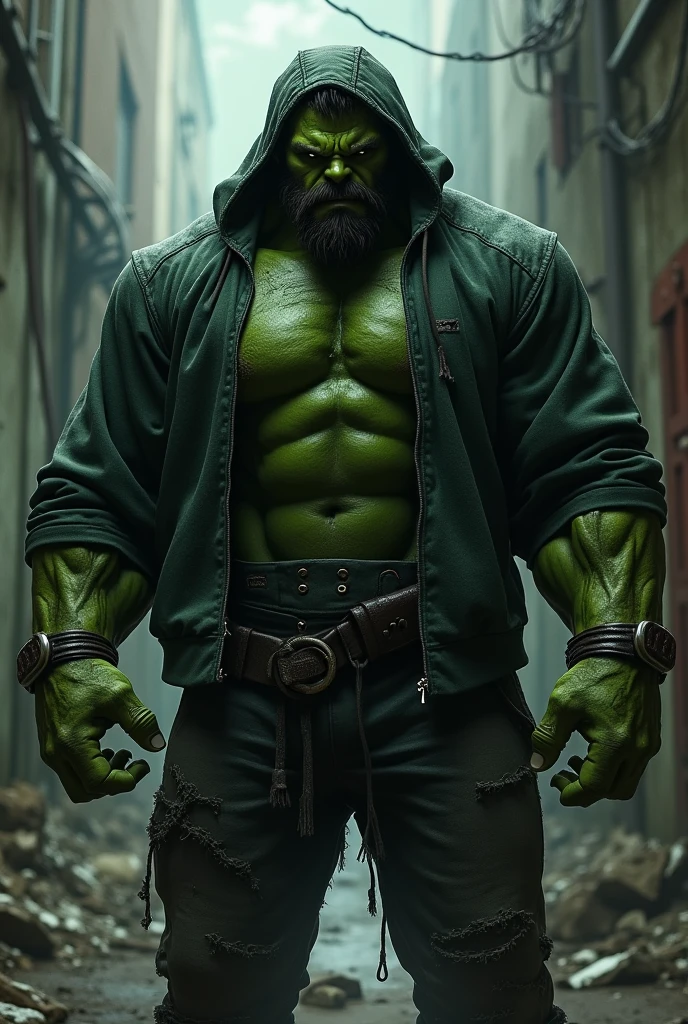 (extremely detailed 8k wallpaper), a medium shot photo of cyberpunk scary Grim dressed as a cybernetic hulk in an armour made of black leather from marvel, cyberpunk theme, intricate, high detail, dramatic, neon city lights in the background