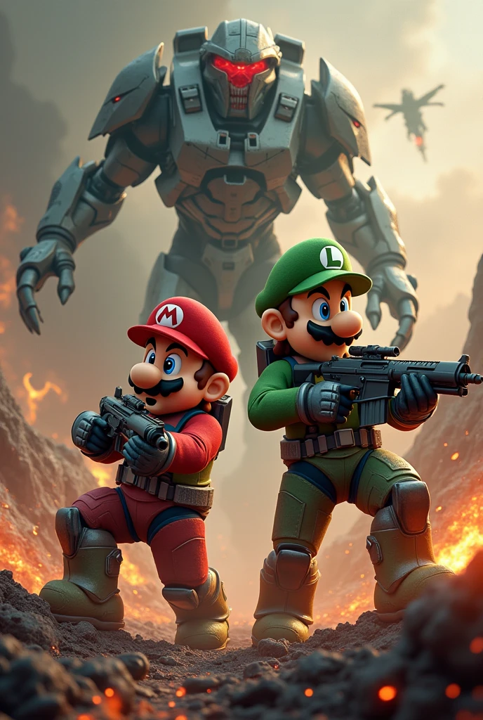 Playstation 4 Kratos + Xbox Halo + Nintendo Mario and Luigi