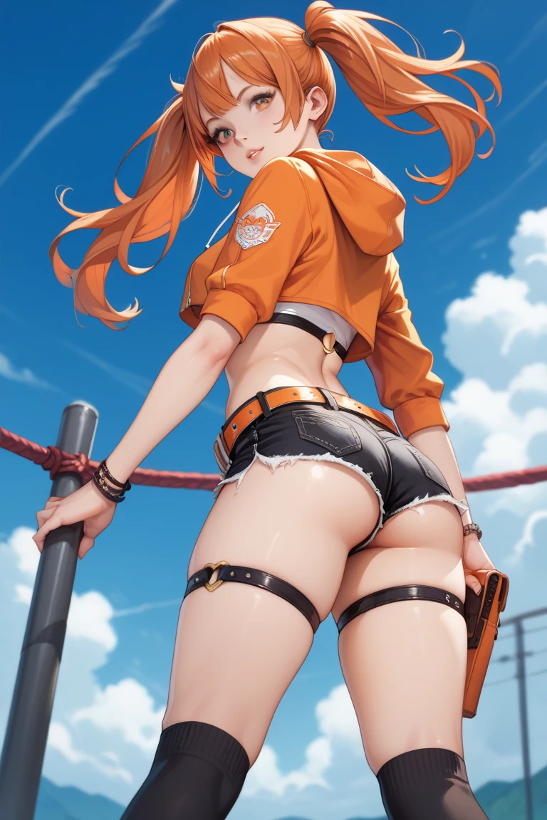 Nami, Orange hair, , orange color hair, transparent panty, Small panties, Juicy ass, juicy breasts, Lingerie transparent, Large breasts, crispy breasts, crispy breasts, Perfect legs, Elastic breasts, Tethered to a dungeon,distress, CRIT, slaves,Black chains on legs, The legs are locked, Arms back, Black chain, CRIT, Perfect mouth, s the perfect face, perfect eyes, Perfect nose, Embarrassed eyes, beaturiful body, perfect eyes, pretty eyes, Covered in sweat, sweaty, huge tit, perfect ass, Perfect breasts, perfect armpits, Shout for help, distress, CRIT, flowing mascara, Tethered to the wall, The legs are locked, Legs chained to the floor, The perfect mouth for girls, covered in chains, (Bind your arms, Arms back, ropes, bound legs:1.2), perfect bodies, perfect anatomia, 1个Giant Breast Girl, There are black shackles on the wrists,kneels on the ground,pubes