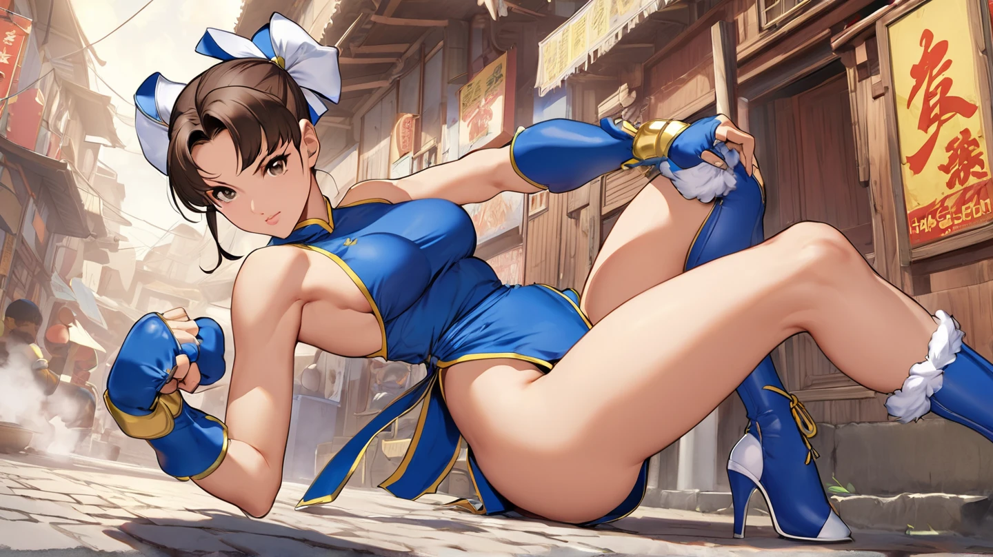 ulzzang -6500-v1.1, (Raw foto:1.2), (Photorealsitic:1.4), a beautiful detailed girl, extremely detailed eye and face, large full breasts、ultra-detailliert, hight resolution, ighly detailed, top-quality, masterpiece, Chemomimi, illustratio, ighly detailed, nffsw, unification, 8k wallpaper, astonishing, finely detail, masterpiece, top-quality, Highly detailed ticker uniform 8K wallpaper, Light on the Face, Cinematographic lighting、Adult Girls、25-years old、((no brassiere))