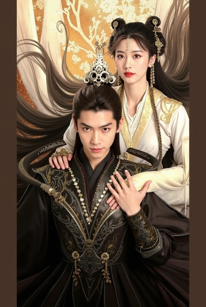 Loving men and women，period costume, , Bright Ultra HD, retinas, Masterpiece, ccurate, Anatomically correct, Textured skin, Super detail, High details, High quality, Best quality, A high resolution, 8K, HD