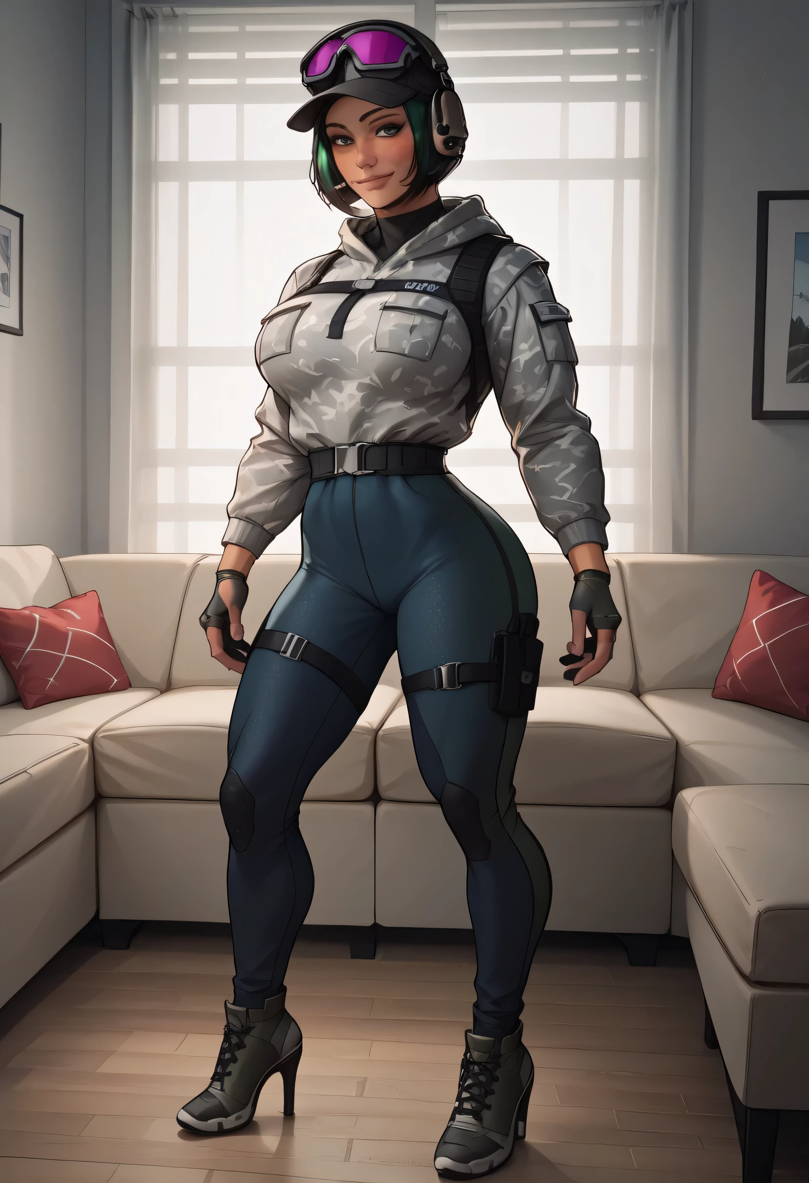 one girl,,Rawani0895,blue tracksuit, tight skin ,rabbit print,gloves, high-heeled shoes, full body , Standing, short haircut ,
result_9, result_8_higher, result_7_higher, source_anime,
the cover of , japanese text , \(Rainbow Six Siege\), elite \(Rainbow Six Siege\)
Sitting,sofa, result_9, result_8_higher, result_7_higher, result_6_higher, result_9, result_8_higher, result_7_higher, result_6_higher source_anime, blush, one girl, Seducing a smile , Perfect body , naturally big breasts