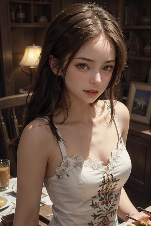 Sleeveless, Ponytail, czech Girls, 8K, RAW Photos, Top Quality, Masterpiece, Realistic, Photorealistic Super Detail, One Girl, Cute, Best Smile, Beautiful Eyes, Long Hair, Perfect Facial Features
