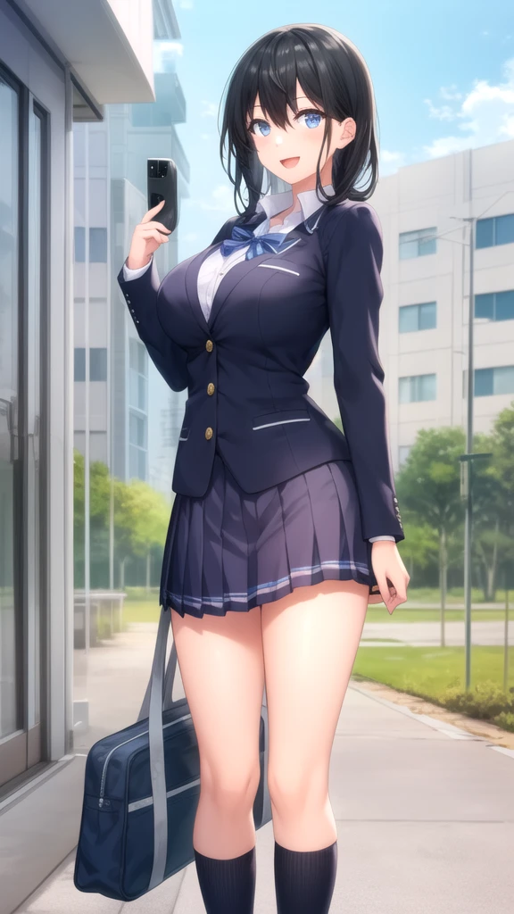 aimizuno, ai mizuno, black hair, hair between eyes, (red eyes:1.5), short hair,
BREAK black legwear, black skirt, brown footwear, collared shirt, loafers, long sleeves, miniskirt, plaid, plaid neckwear, plaid skirt, pleated skirt, , shirt, shoes, skirt, sweater, (white shirt:1.6), wing collar, JS_ShortSkirt, (micro mini skirt:1.8),(white panty), (short skirt:1.6)
BREAK looking at viewer, full body, standing, (thong:1.4), (full body:1.4),
BREAK indoors, classroom,
BREAK (masterpiece:1.2), best quality, high resolution, unity 8k wallpaper, (illustration:0.8), (beautiful detailed eyes:1.6), extremely detailed face, perfect lighting, extremely detailed CG, (perfect hands, perfect anatomy), (huge breasts:1.4), (slim:0.8)