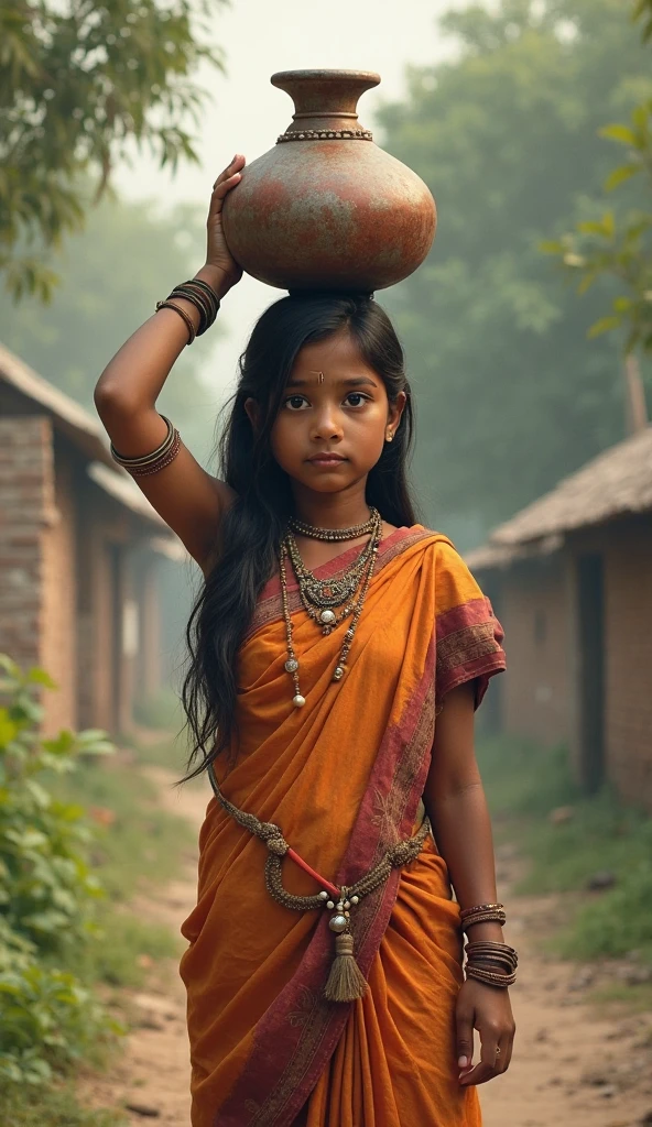 Indian rurel area girl poor