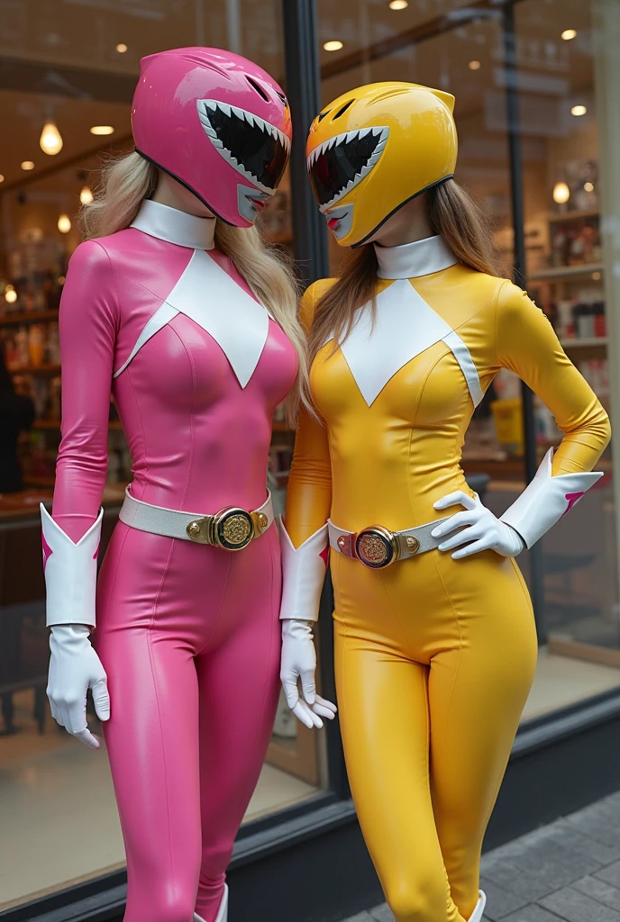 (8K、Ultra-high resolution、Highest quality、masterpiece、Realistic、Ultra-high resolution)、(((Female Power Rangers)))、((Thin bodysuit)),((See-through)),Cosplay、pink、((Big Breasts:1.2、Big Ass))、Sexy pose,bondage:1.4,nsfw,BDSM, ((shibari:1.2))