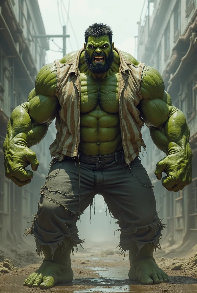 A men with hulk body