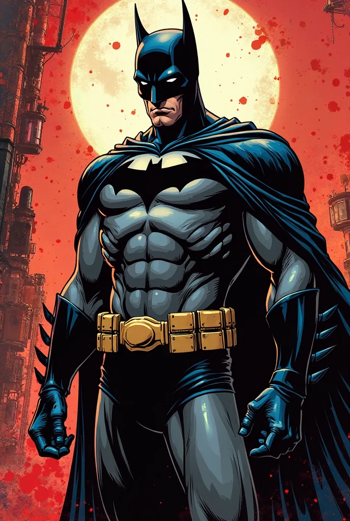 <lora:mdrnkz3:1> batman looking up in the style of mdrnkz3