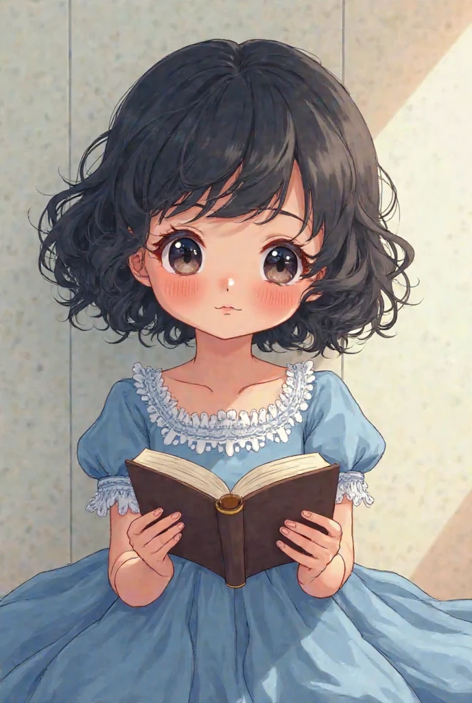 a little girl wearing a hat and reading a book, realistic cute girl painting, kawaii realistic portrait, adorable digital painting, cgsociety 9, storybook art, carlos ortega elizalde, realistic anime art style, photorealistic anime girl render, beautiful character painting, realistic anime style at pixiv, beautiful fantasy art portrait, beautiful digital painting, childrens book art