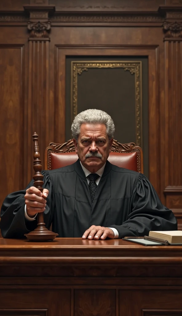 lying image in which the judge is on the side of the image and on the side there is a space to write