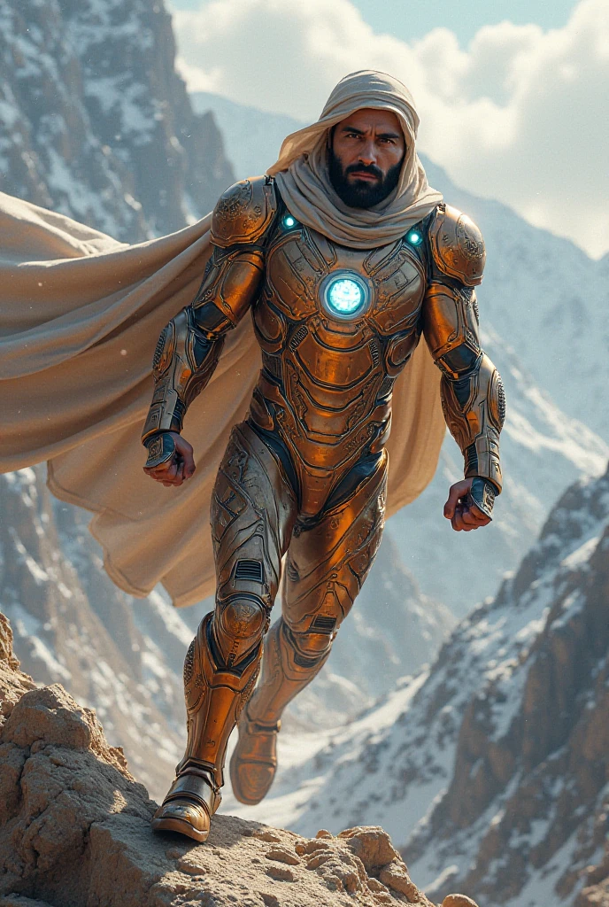 1. Generate a 3D render of a superhero dressed in a pristine white suit adorned with ornate, gothic-style reliefs made of gold and marble. The superhero stands confidently in the middle of a city street, surrounded by the smoky aftermath of a demolished cityscape. The scene is illuminated by scattered beams of light.
2. Create a 3D visualization of a heroic figure clad in a white costume embellished with intricate gothic motifs, executed in luxurious gold and marble. This superhero is positioned amidst the rubble-strewn streets of a devastated urban environment, enveloped in a haze of smoke and punctuated by scattered beams of light.
3. Render a 3D image portraying a superhero donned in a pristine white suit, richly decorated with gothic-style reliefs featuring opulent gold and marble elements. The heroic figure stands resolutely within a city street that has crumbled into ruins, shrouded in an ethereal mist of smoke and illuminated by sporadic beams of light.
Feel free to use these prompts with your Stable Diffusion AI to generate your desired 3D render based on the description.