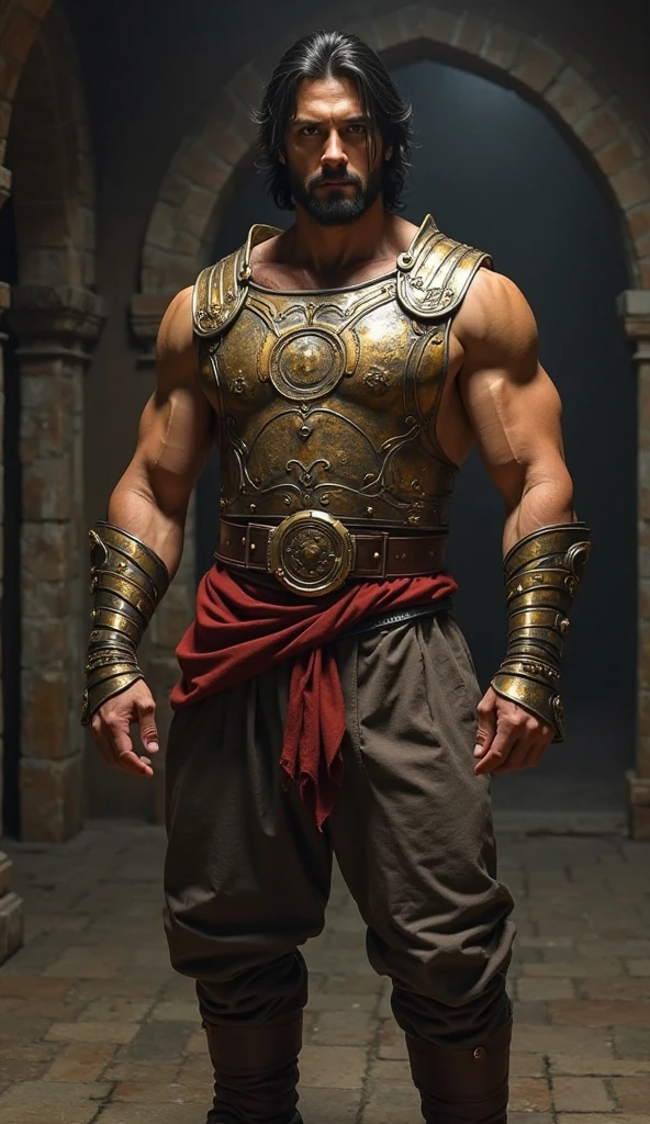 Competitive bodybuilder PRO, nj5furry, (Leomon,, Massive, huge, muscular, GigaChad), (((((TUNIC. ROBE.))))) Leomon, Young face, teenager, ((Extremely realistic shadows, Masterpiece, extremely detailed, photorealistic)), kemono, Looking at viewer, ((front)), murderous look, Leomon, ((Detailed face)) nose, red eyes, ((detailed eyes)), skin, fur, hair, mane, Height 3 meters tall, The optimal height, Tight clothing, 200 kg, Body full of huge muscleuscular and bulging pecs, huge pecassive pecs)) ((huge pecs)) Ripped ABS, Eight abs, V-shaped body, thick waist, long legs, Manly strong arms, handsome face, Attractive calm face type and fresh with a mischievous smile, Topless. Palace Ruins, day, sun, sun rays; crotch bulge, he wears a open robe that reveals huge, muscular thighs, (((He wears brown cloth pants, belt with brass buckle:1.2), (detailed eyes, red eyes:1.2) clothing, slightly open tunic. TUNIC. ROBE.))), bulging biceps. A muscular bodybuilder in the making. A potential PRO competitive bodybuilder and bulging neck, visible pectorals, visible abs, arms at the sides.