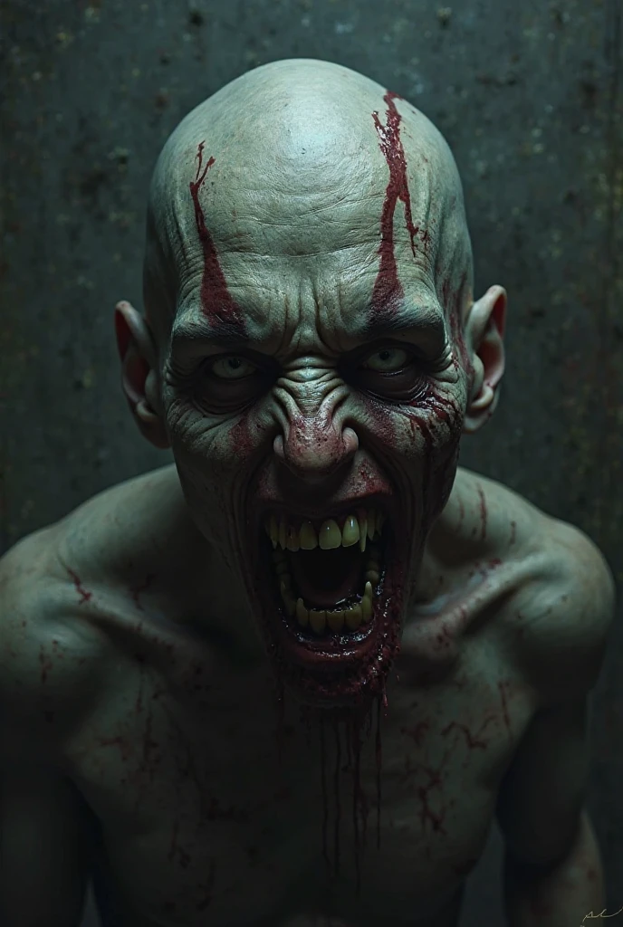 ((best quality)), (detailed) creepy,, ugly man ,((dark)), scary face, sanatorium
