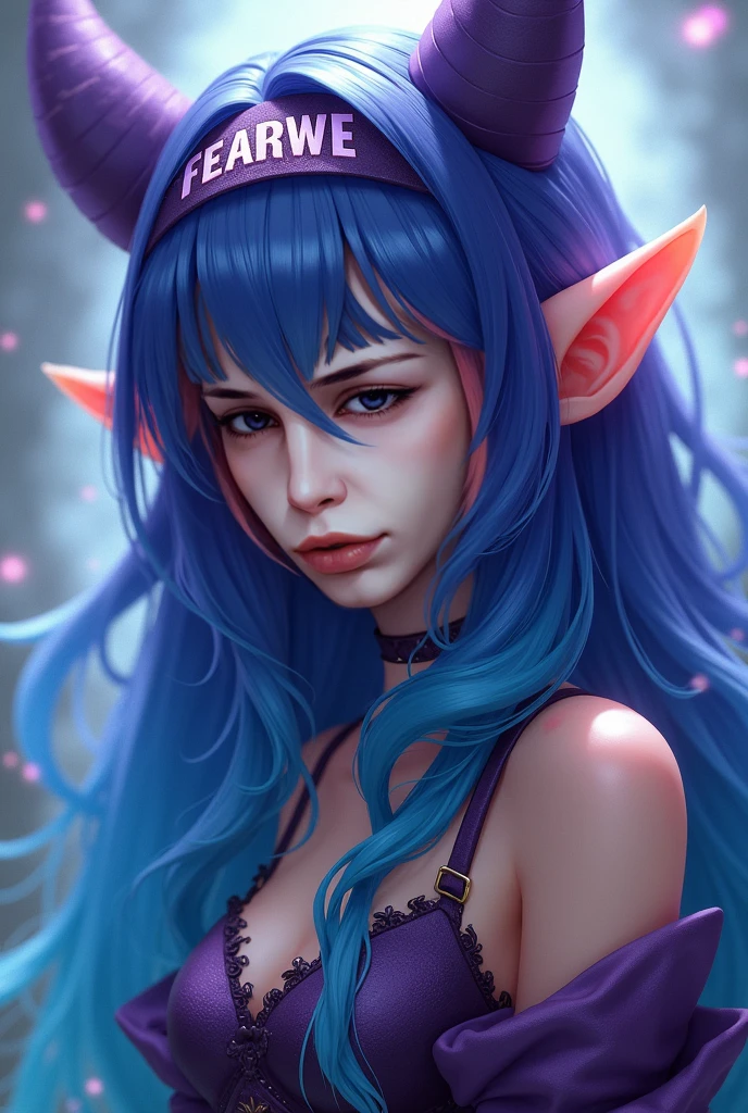one girl, solo, bust, upper body, slender body, pink eyes, beautiful eyes, green hair, bob cut, nsfw, (grey skin:1.5), (grey nipples:1.2), (exposed breasts:1.3), choker, masterpiece, highly detailed, look at viewer, serious face, shiny blured grey background, gradient sprayed background, front view, gradient red purple background, blured background, glowing edges of image, (japanese clothes, cloak:1.2), furry ears