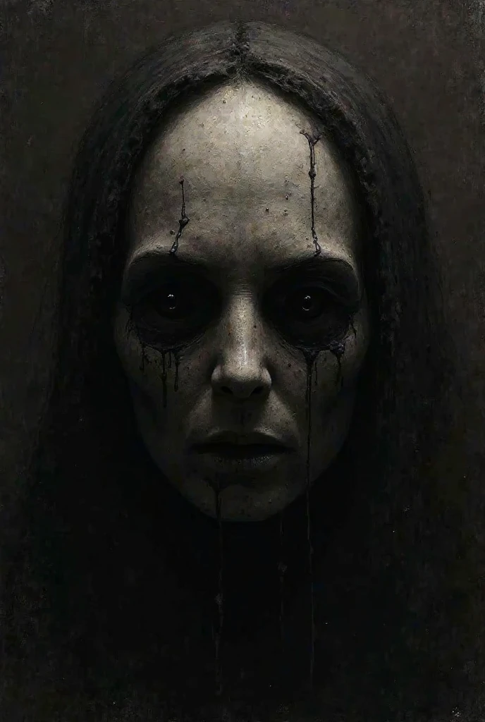(nightscape), horor, haunted, corpses, skulls, Image representing hell, Necronomicon, Picture Style Painting, realisitic, eyeshadows, High definition, high qualiy, cinematic