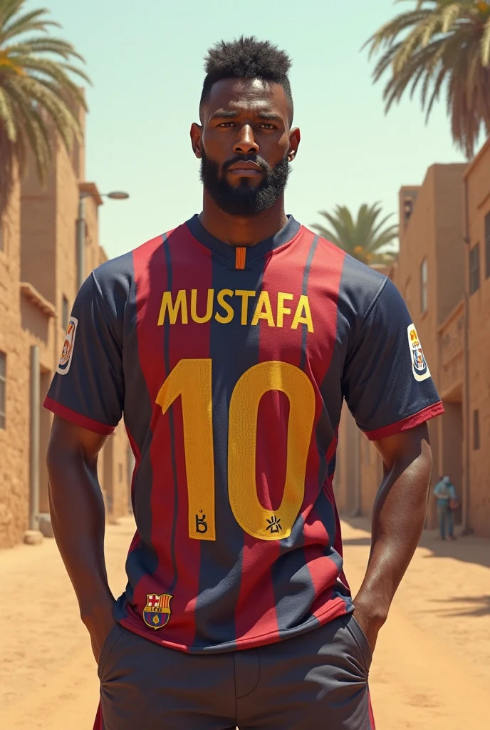 Make this person a football player in the stadiums and the fans in the temperature and the player number is 10 and he is wearing a Liverpool shirt and the ball is with him