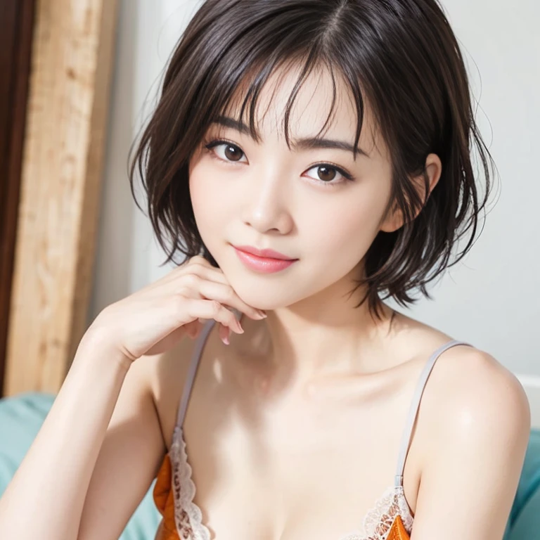 short cut hair,beautiful,K-POP idol,japanese idol,japanese actress,High resolution,beautiful skin,8K,RAW photo,highest quality,masterpiece,realistic,photo-realistic,clear,professional lighting,highest quality,超High resolution,Beer,date at the bar,Beer