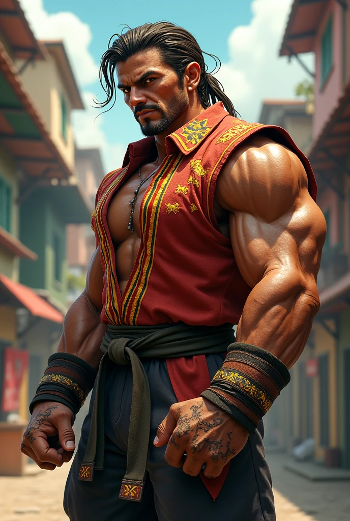 Eddy Gordo do Tekken , Capoeira position
