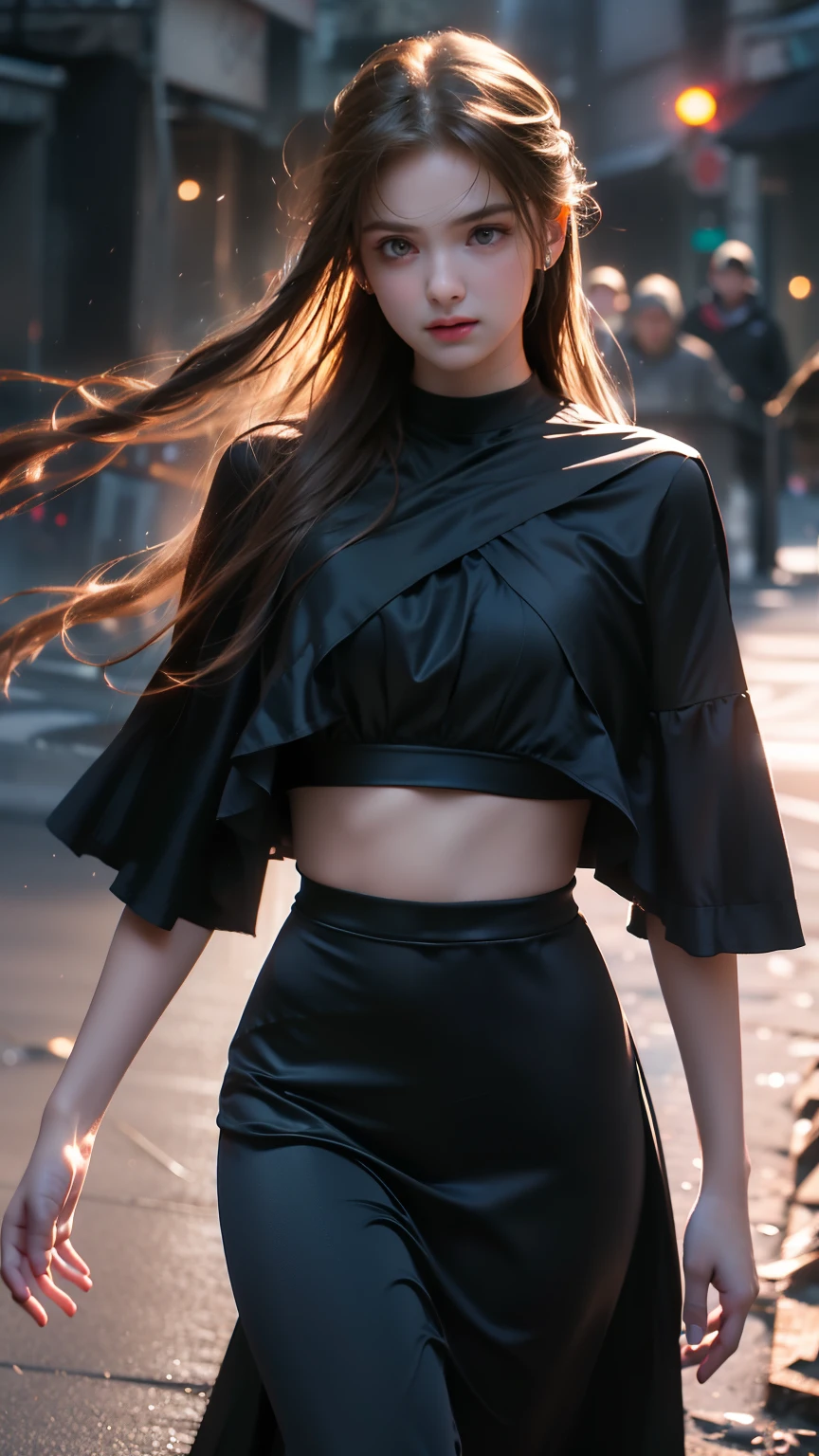 rear view, backside view,Selena Gomez, cabello rubio ondulado, usar gafas, usar una gorra, vistiendo  secundaria en minifalda rota por la mitad y mostrando sus pechos NSFW,Cuerpo voluminoso perfecto  (miniskirt red plisada:1.4)( post city Tokio colors:1.4), NSFW, ,More detailed 8K.motor irreal:1.4,UHD,La mejor calidad:1.4, fotorrealista:1.4, textura de la piel:1.4, obra maestra:1.8,obra-prima, mejor calidad,objeto Objeto], (detailed face features:1.3), manos detailed  ,(Selena Gomez:1.4) ,(colors cyberpunk:1.4),fondo azul agua, (sexy vestuario:1.4) ,(Uniforme colegiala sexy  white:1.4),(top transparent:1.4),Medias pantimedias white encaje,panties encaje red,