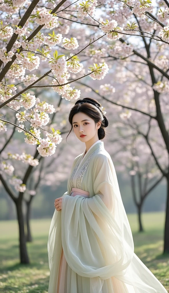 Under the cherry blossoms