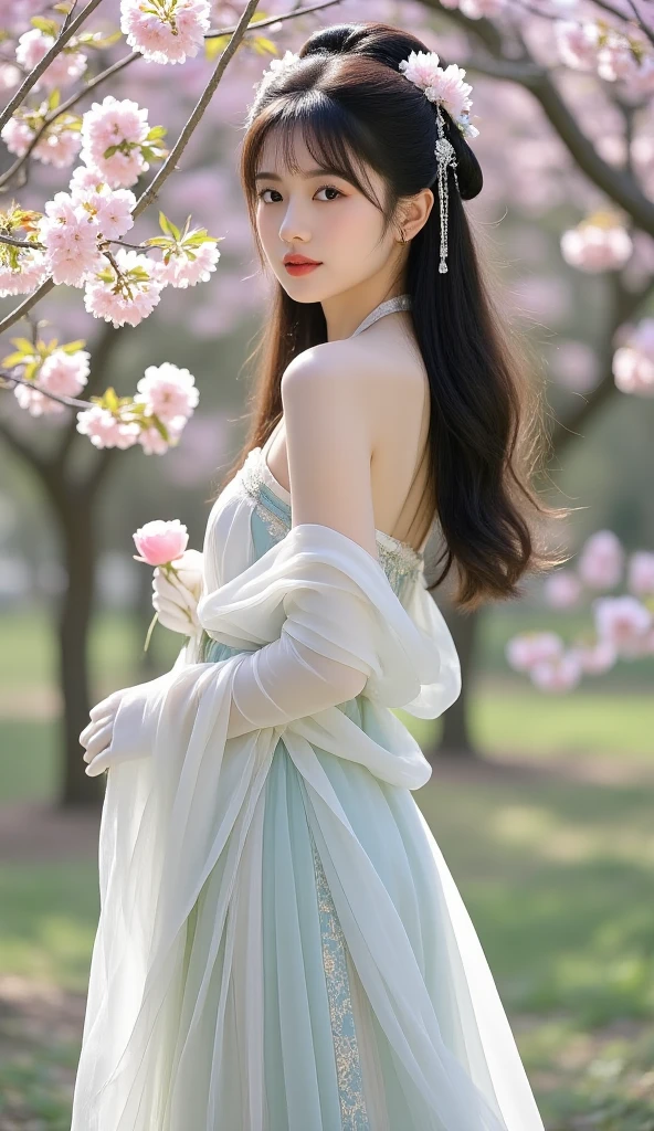 Under the cherry blossoms
