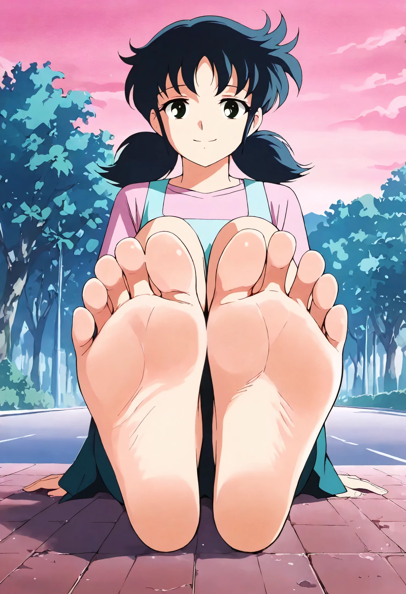 drsizukachan1, 1 girl, after sex, after vagina, against a window, street, barefoot, blushing, cum, cum in pussy, cum, dress, eyebrows visible through hair, stump, ass, anus, toes, soles of feet, legs up, lying down, mature woman, focus on feet, alley, trash, rain: 1.9, stormy, sweat, toes, trembling,