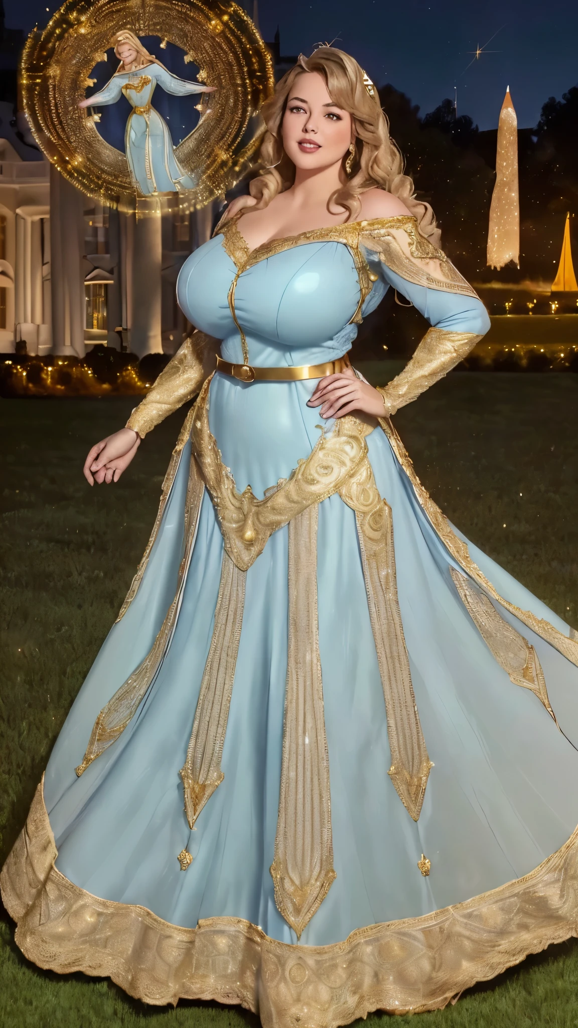 (queen of nordic mature:1.30)、(Beautuful Woman:1.40)、A MILF、Beautiful women full of pheromones、A bewitching MILF、(Huge breasts1.49)、(Sex appeal is amazing)、Solo、looks like the queen of Estonia、wearing a richly decorated veil、(luxurious royal blue sexial dress:1.41)、Wear with voluminous, full-length pieces embellished with embroidery and jewels、wears gorgeous shiny jewelry、She wears a luxurious tiara that shines like a jewel、With a bewitching smile、Open the crotch、on the church, Showing cleavage, Looking at Viewer