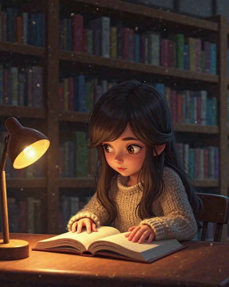 person focuses on study in a bibliotheque